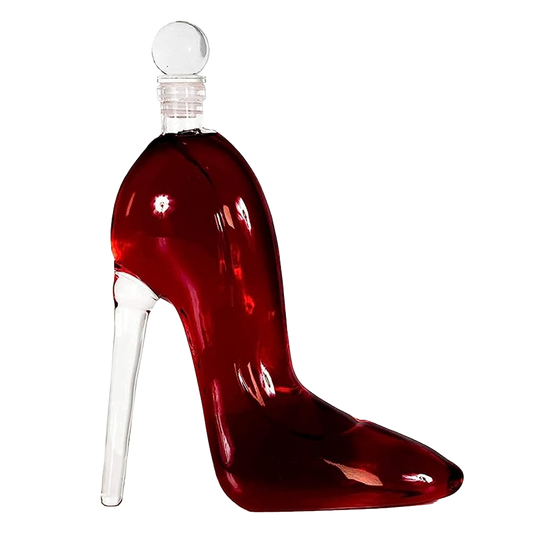 Heel Stiletto High Heels Shape Decanter Whiskey and Wine Decanter with Stopper - Handcrafted High Heel Decanter for Wine Liquor Rum Bourbon Tequila, Elegant Decanter Gifts for Women - Copyright Design-1