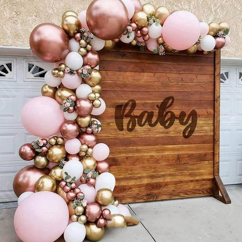 Party Decorations Metal Rose Gold Balloon Set