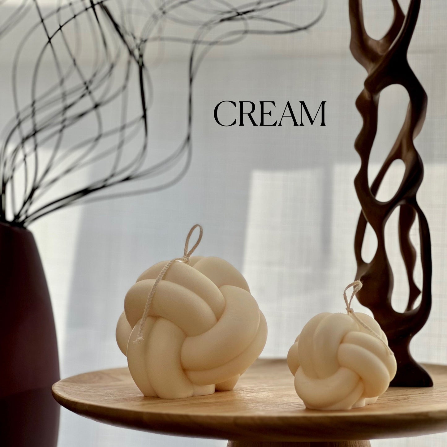 Minimalist Knot Pillar Candle-2