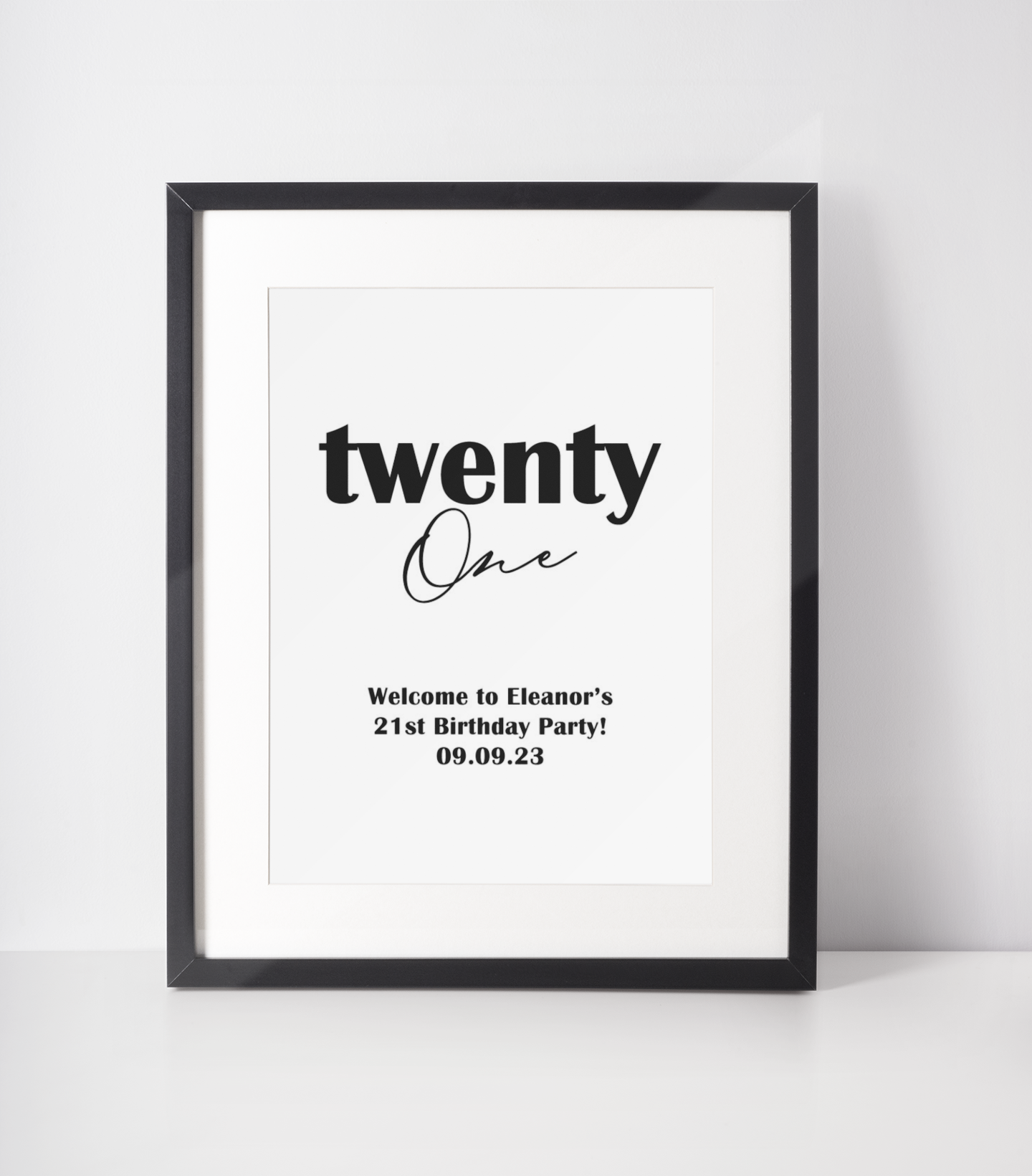 Welcome To Personalised Name Any Birthday Party Wall Decor Print-1